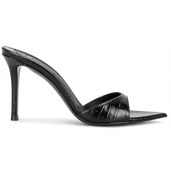 Giuseppe Zanotti Shoes - Giuseppe Zanotti Quasimodo Crocodile Embossed Leather Intriigo Mule Sz 40